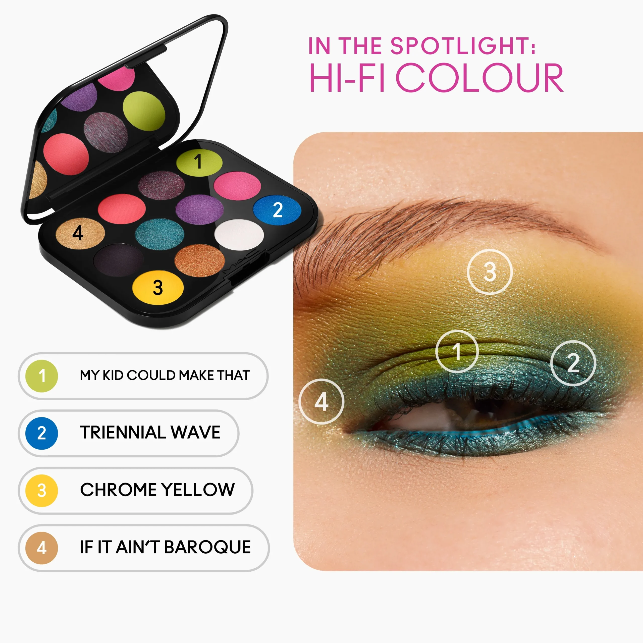 Connect In Colour Eye Shadow Palette: Hi-Fi Colour - Image 3